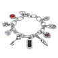 Preview: Crystal Charm Pendant Bracelet