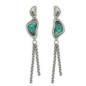 Preview: Pendientes cascada cristal color turquesa