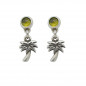Preview: Short silver earrings with a palm pendant