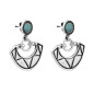 Preview: Pendientes Forma Abanico Turquesa