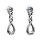 Preview: Drop earrings blue crystal