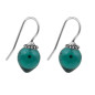 Preview: Hook closure ear hangers turquoise pearl
