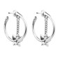 Preview: Créoles Argent Pendantes Papillon