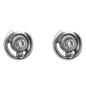 Preview: Transparent Crystal Silver Ear Studs