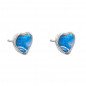 Preview: Blue Heart Crystal Ear Studs