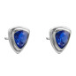 Preview: Silver Earrings Blue Swarovski Crystal