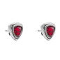 Preview: Clous Argent Cristal Swarovski Rouge