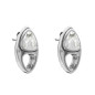 Preview: Pendientes eslabones plata cristal transparente