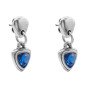 Preview: Silver Earrings Blue Swarovski Crystal