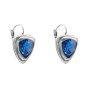 Preview: Blue Triangle Crystal Earrings