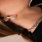 Preview: Rectangular Link Silver Earrings