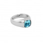 Preview: Light Blue Crystal Ring