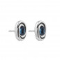 Preview: Ear studs with blue crystal