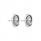 Preview: Ear studs white crystal