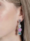 Preview: Quatre boucles d'oreilles en cristal vert