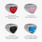 Preview: Symbolism of colorful heart ring