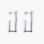 Preview: Silver Earrings Rectangle Pendant