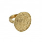 Preview: Aztec Talisman Coin Gold Ring