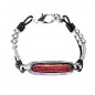 Preview: Silberperlen Armband Roter Charm