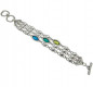 Preview: Three colored silver bracelet Turquoise
