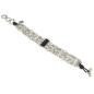 Preview: Bracelet breloques argent pierre noir
