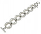 Preview: Locket Hoop Chain Silver Bracelet