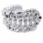 Preview: Opulent Silver Beaded Bracelet