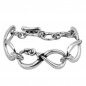 Preview: Bracelet Chaine Gris Cristal