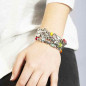 Preview: Colorful charm bracelet crystal beads