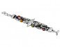 Preview: Wide Multi Row Color Beaded Bracelet