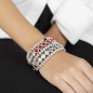 Preview: Bracelet Plusieurs Rangs Perles Rouges