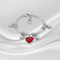 Preview: Charm bracelet red heart pendant