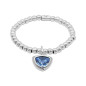 Preview: Bracelet Elastique Perles Pendentif Bleu