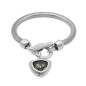Preview: Pulsera cadena de serpiente colgante gris