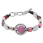 Preview: Pink Lila Murano Glass Bracelet