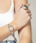 Preview: Cuff Style Silver Hoop Bracelet