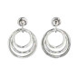 Preview: Triple Hoop Silver Earrings