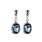 Preview: Boucles d'oreilles Cristaux Bleu