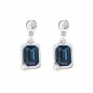 Preview: Blue Geometric Crystal Earrings