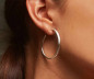 Preview: Creole Hoop Silver Earrings