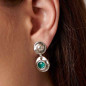 Preview: Boucles d'oreilles Larme Vert