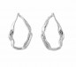 Preview: Large Oval Shaped Silver Earrings
