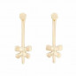 Preview: Long Stick Butterfly Gold Earrings