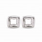 Preview: Edgy Square Silver Earrings