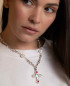 Preview: Collar Colgante Cruz Rosado