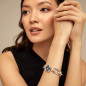 Preview: Blue Crystal Chain Link Bracelet