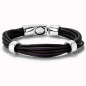 Preview: Pulsera Multi Tiras Piel 2 Grappas