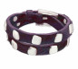 Preview: Pulsera Cuero Pelo Rmaches Cuadrados