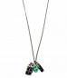 Preview: Necklace gold plated turquoise skull