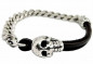 Preview: Silver Chain Bracelet with skull
